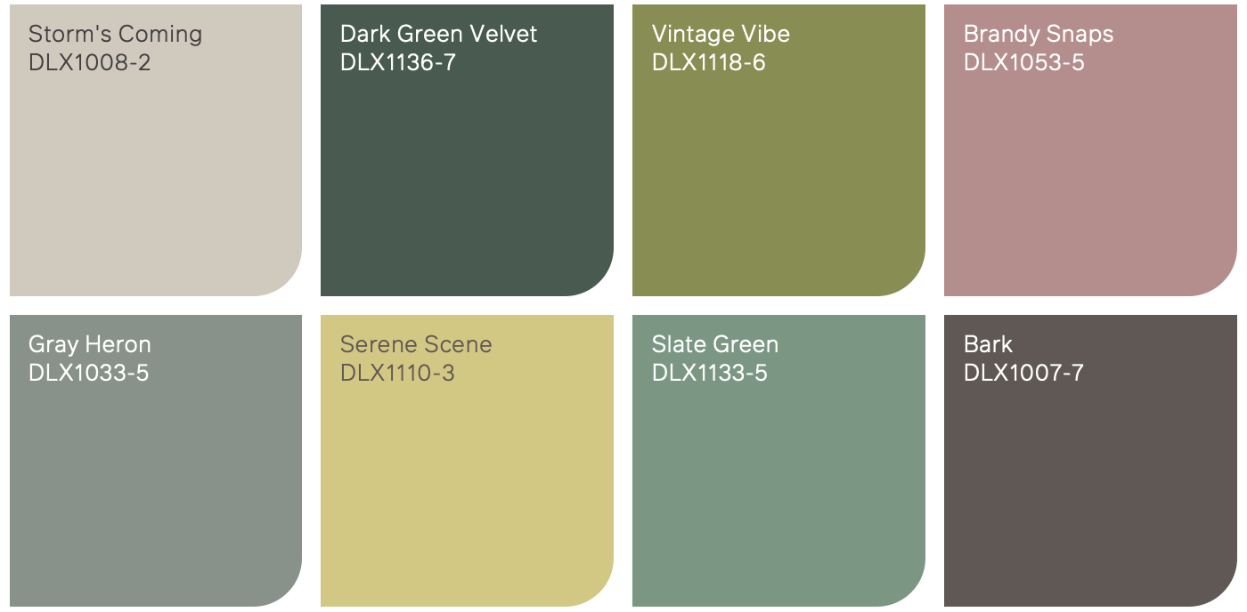 Dulux 2025 paint colour trends palette 2 BIO-FUSE